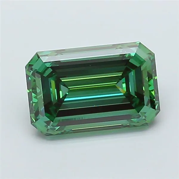 5.04ct Emerald Lab Grown Diamond (Colour Fancy Vivid Green, Clarity VVS2, IGI Certified)
