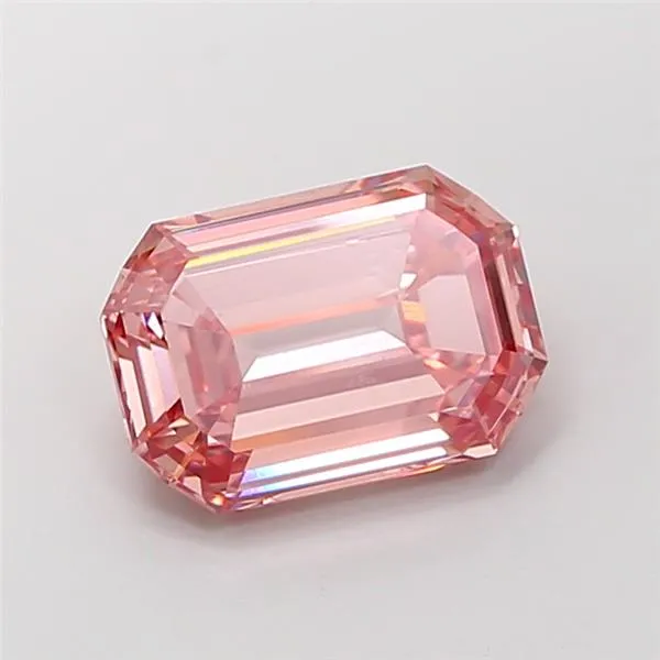 5.05ct Emerald Lab Grown Diamond (Colour Fancy Vivid Pink, Clarity VS1, Uncertified)