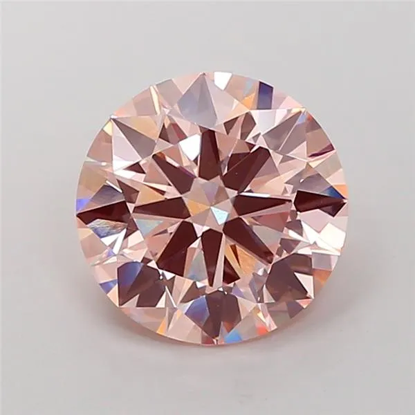 5.05ct Round Lab Grown Diamond (Colour Fancy Pink, Clarity VVS2, Cut ID, IGI Certified)