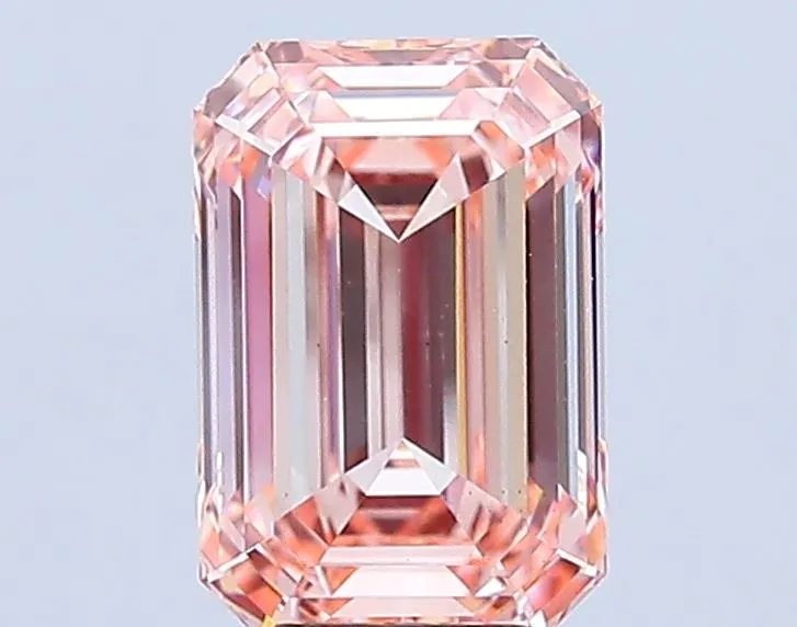 5.10ct Emerald Lab Grown Diamond (Colour Fancy Vivid Pink, Clarity VS1, IGI Certified)