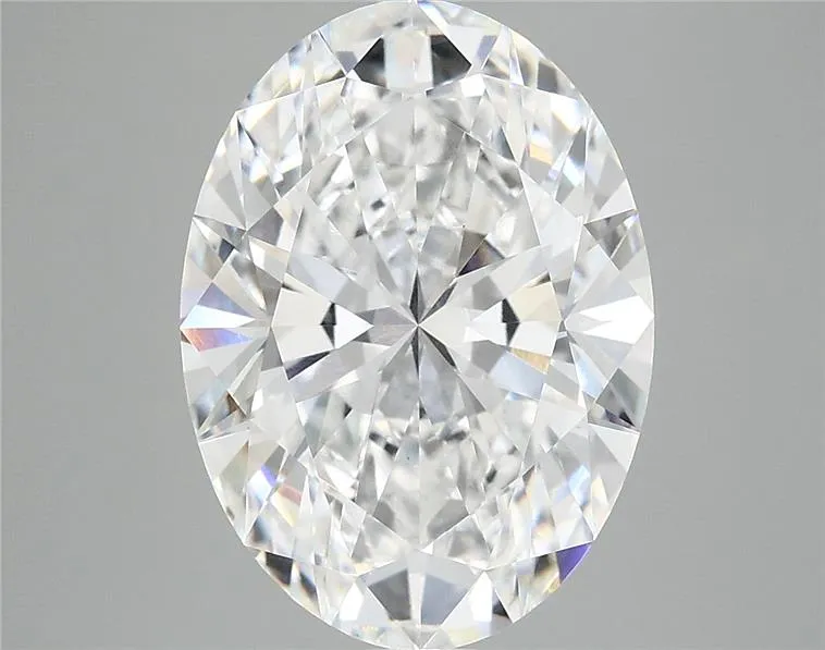 5.10ct Oval Lab Grown Diamond (Colour E, Clarity VVS2, IGI Certified)