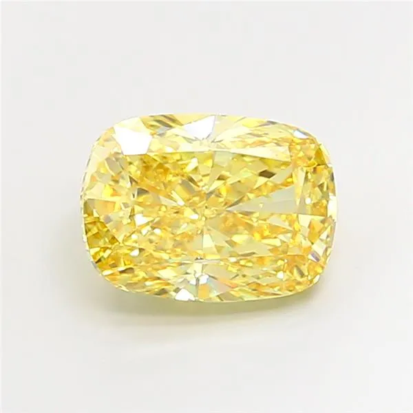 5.11ct Cushion modified Lab Grown Diamond (Colour Fancy Intense Yellow, Clarity VS1, IGI Certified)