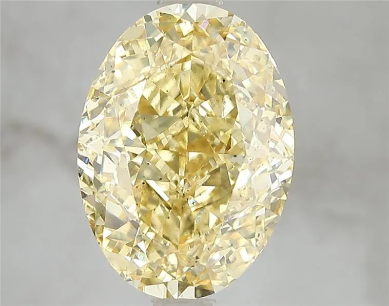 5.20ct Oval Lab Grown Diamond (Colour Fancy Intense Yellow, Clarity SI1, IGI Certified)