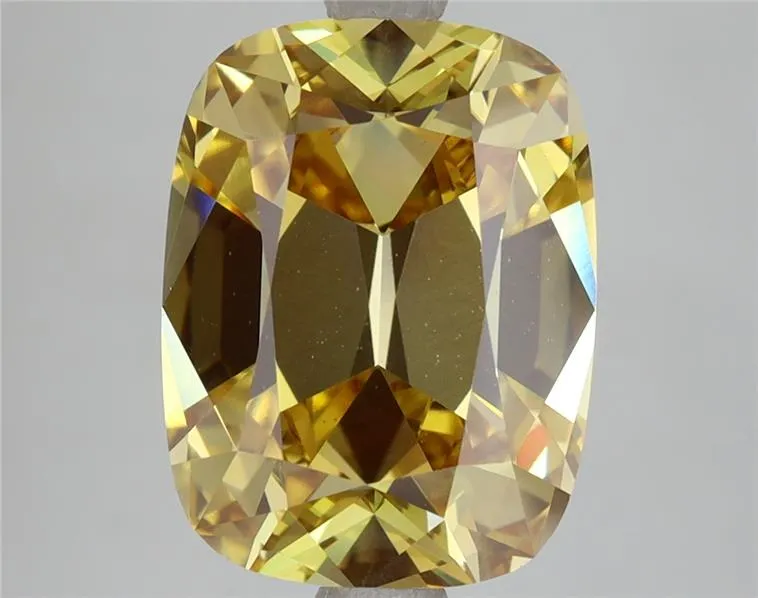 5.22ct Cushion modified Lab Grown Diamond (Colour Fancy Intense Yellow, Clarity VVS2, IGI Certified)