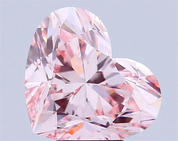 5.52ct Heart Lab Grown Diamond (Colour Fancy Intense Pink, Clarity VVS2, IGI Certified)