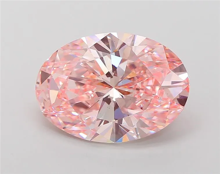 6.00ct Oval Lab Grown Diamond (Colour Fancy Intense Pink, Clarity VS2, IGI Certified)