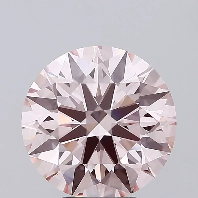 6.02ct Round Lab Grown Diamond (Colour Fancy Pink, Clarity VVS2, Cut ID, IGI Certified)