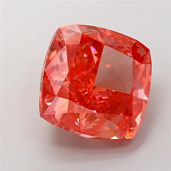 6.30ct Cushion modified Lab Grown Diamond (Colour Fancy Vivid Pink, Clarity VS1, IGI Certified)