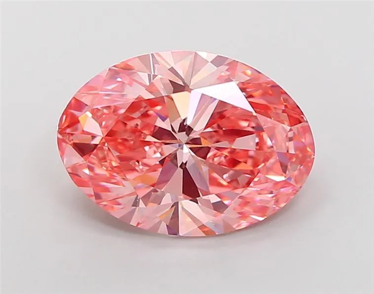 6.52ct Oval Lab Grown Diamond (Colour Fancy Vivid Pink, Clarity VS1, IGI Certified)