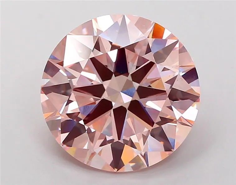 7.00ct Round Lab Grown Diamond (Colour Fancy Intense Pink, Clarity VS1, Cut ID, IGI Certified)