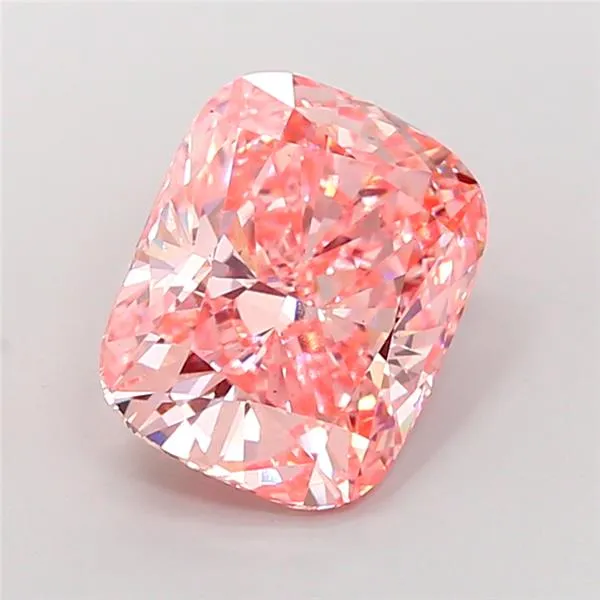 7.04ct Cushion modified Lab Grown Diamond (Colour Fancy Vivid Pink, Clarity VS1, IGI Certified)