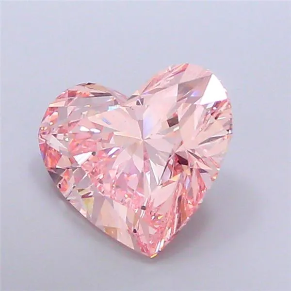 7.06ct Heart Lab Grown Diamond (Colour Fancy Pink, Clarity VS1, IGI Certified)