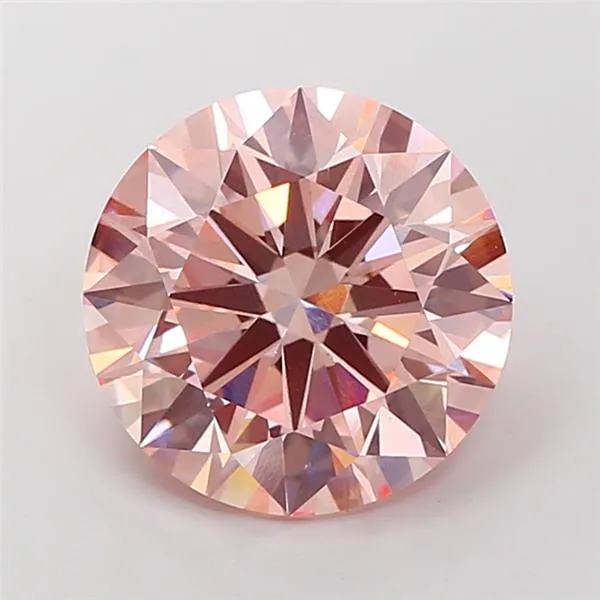 7.11ct Round Lab Grown Diamond (Colour Fancy Intense Pink, Clarity VS1, Cut ID, IGI Certified)