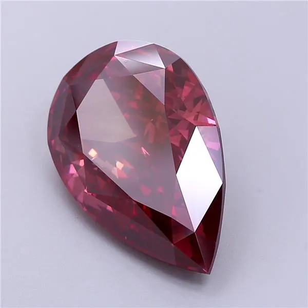 7.45ct Pear Lab Grown Diamond (Colour Fancy Deep Brownish Pink, Clarity VS2, IGI Certified)