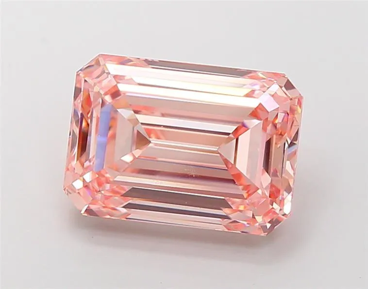 7.50ct Emerald Lab Grown Diamond (Colour Fancy Intense Pink, Clarity VS1, IGI Certified)