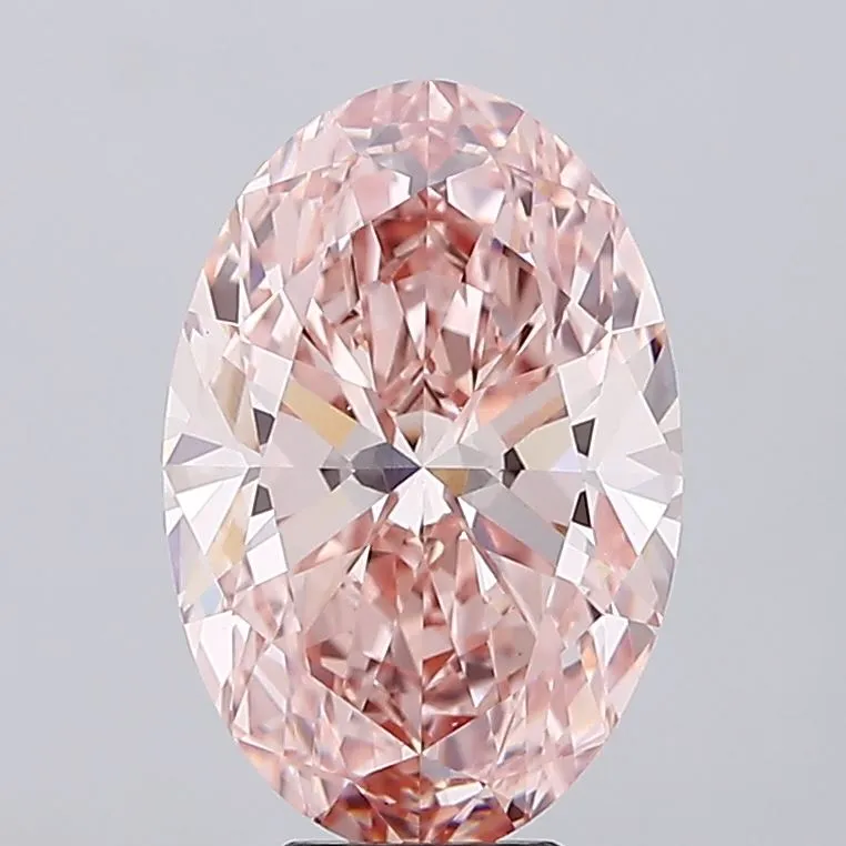 7.51ct Oval Lab Grown Diamond (Colour Fancy Intense Pink, Clarity VVS2, IGI Certified)