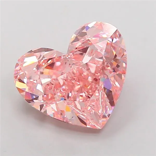 7.56ct Heart Lab Grown Diamond (Colour Fancy Vivid Pink, Clarity VS2, IGI Certified)