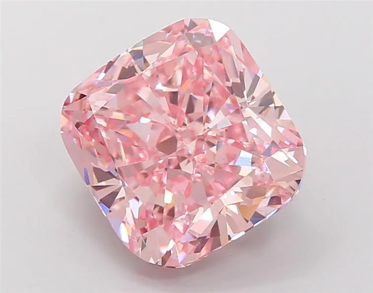 7.57ct Cushion modified Lab Grown Diamond (Colour Fancy Pink, Clarity VS1, IGI Certified)