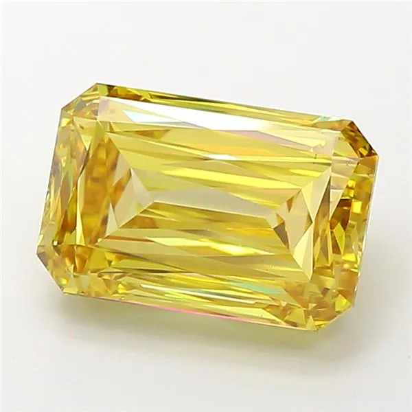 7.90ct Radiant Lab Grown Diamond (Colour Fancy Vivid Yellow, Clarity VS1, Uncertified)