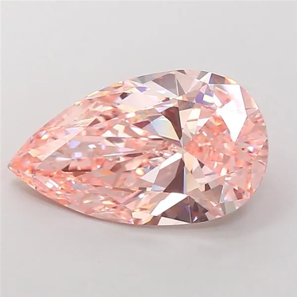 8.03ct Pear Lab Grown Diamond (Colour Fancy Intense Pink, Clarity VVS2, IGI Certified)