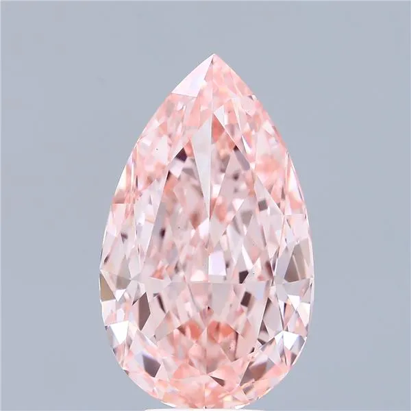 8.12ct Pear Lab Grown Diamond (Colour Fancy Intense Pink, Clarity VS1, IGI Certified)