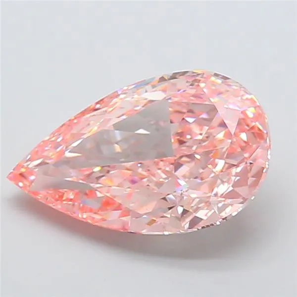 8.58ct Pear Lab Grown Diamond (Colour Fancy Vivid Pink, Clarity VS1, IGI Certified)