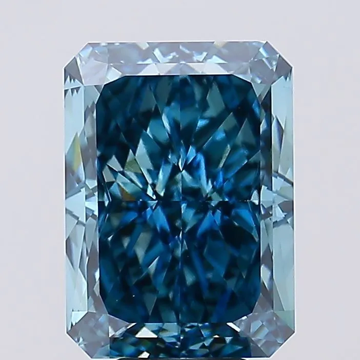 9.24ct Radiant Lab Grown Diamond (Colour Fancy Vivid Blue, Clarity VS1, IGI Certified)