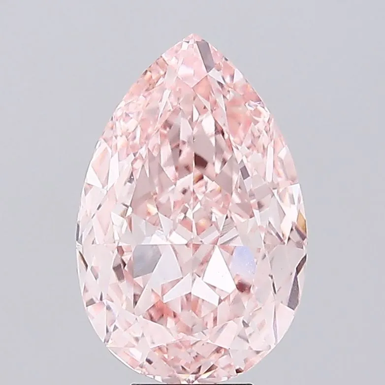 9.56ct Pear Lab Grown Diamond (Colour Fancy Intense Pink, Clarity VVS2, IGI Certified)