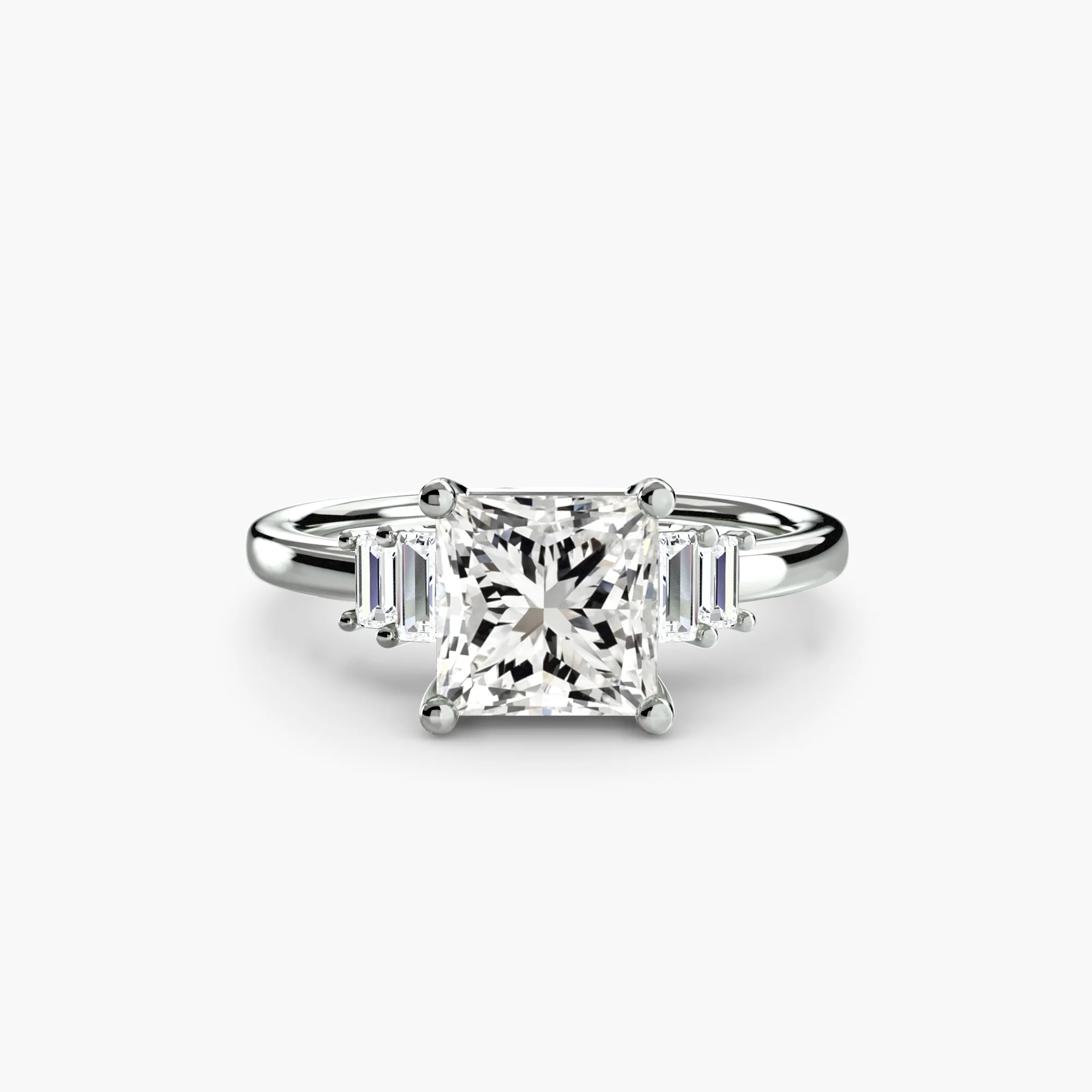 Baguette Accent Solitaire - Image 33