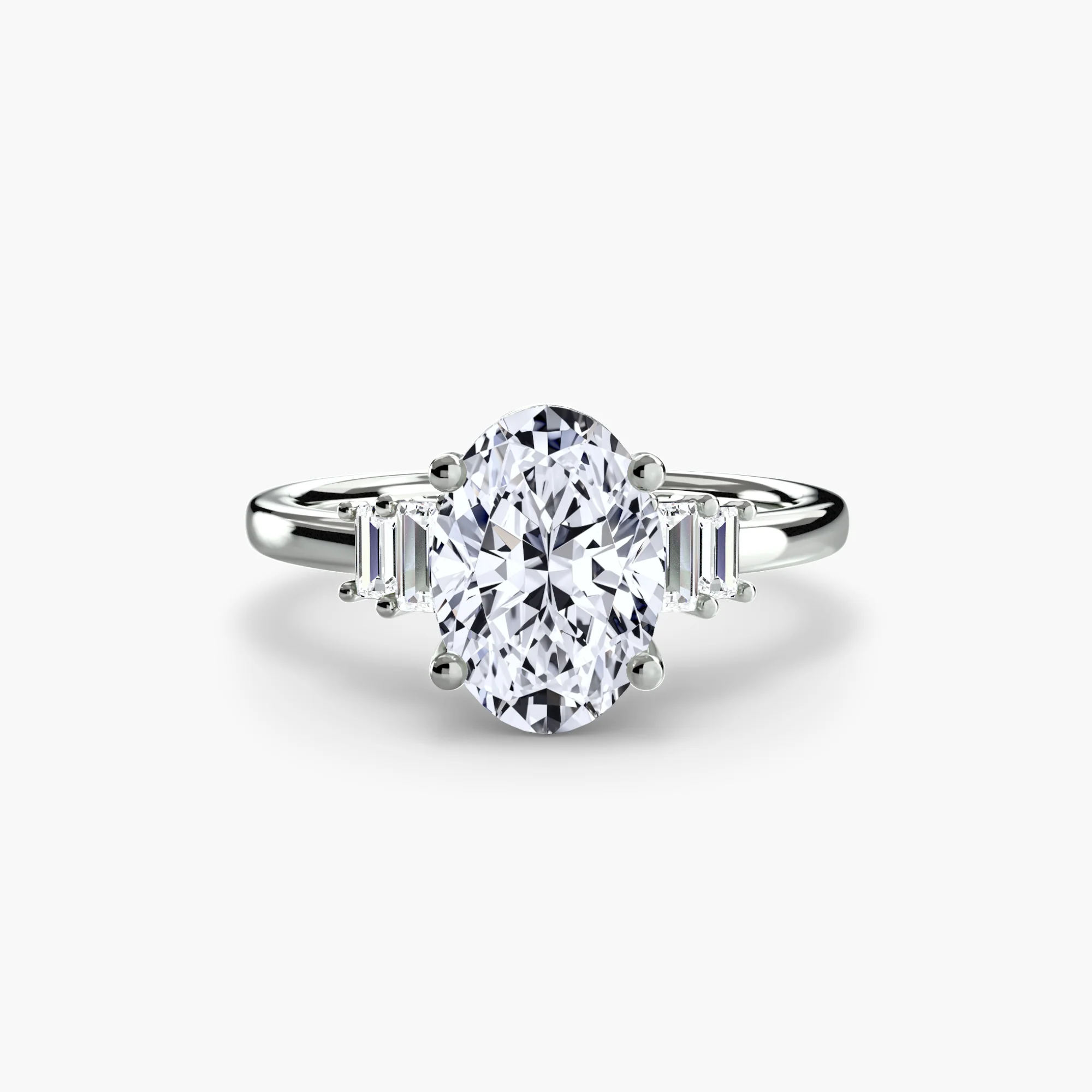 Baguette Accent Solitaire - Image 65