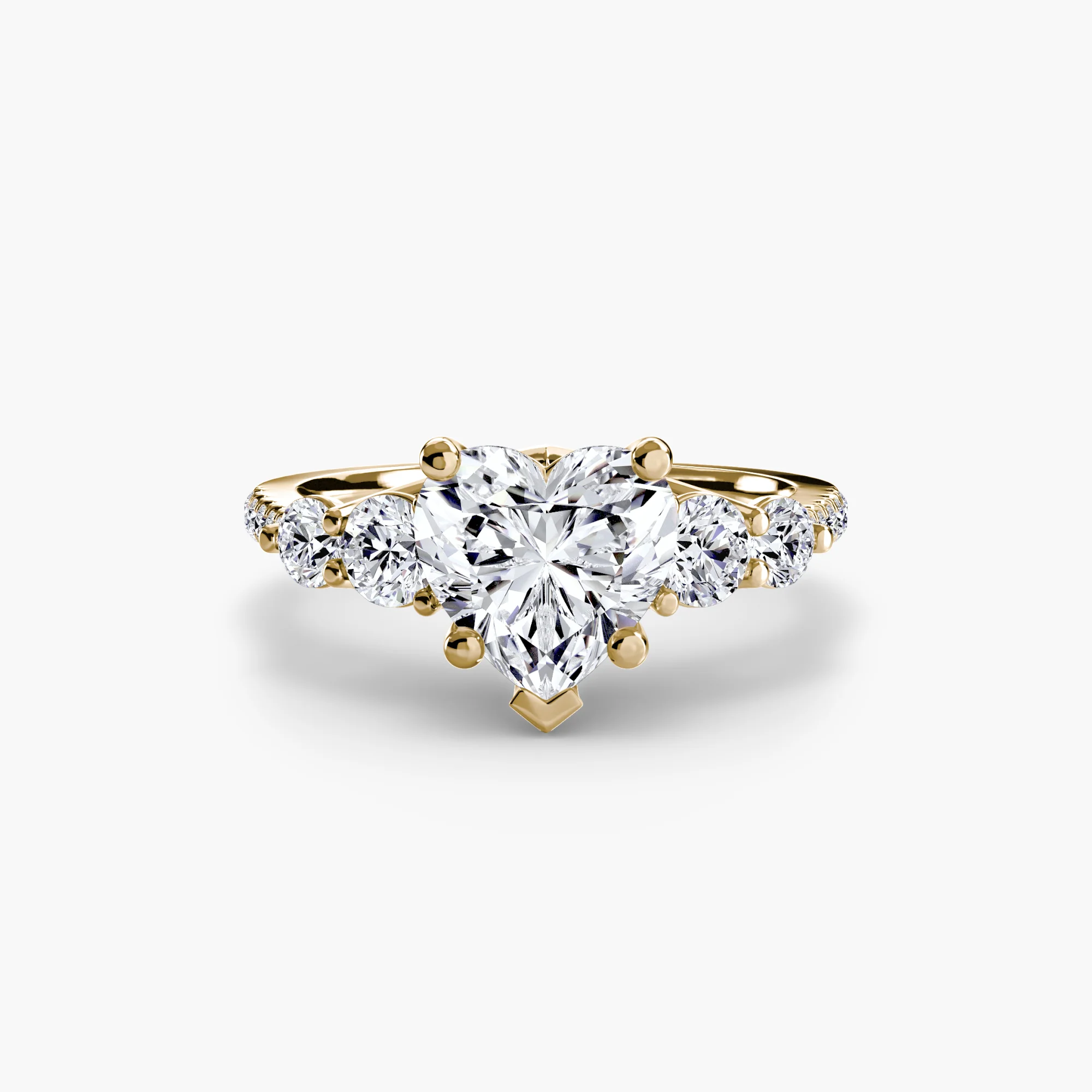 Five Stone Ring with Pavé Band - Image 18
