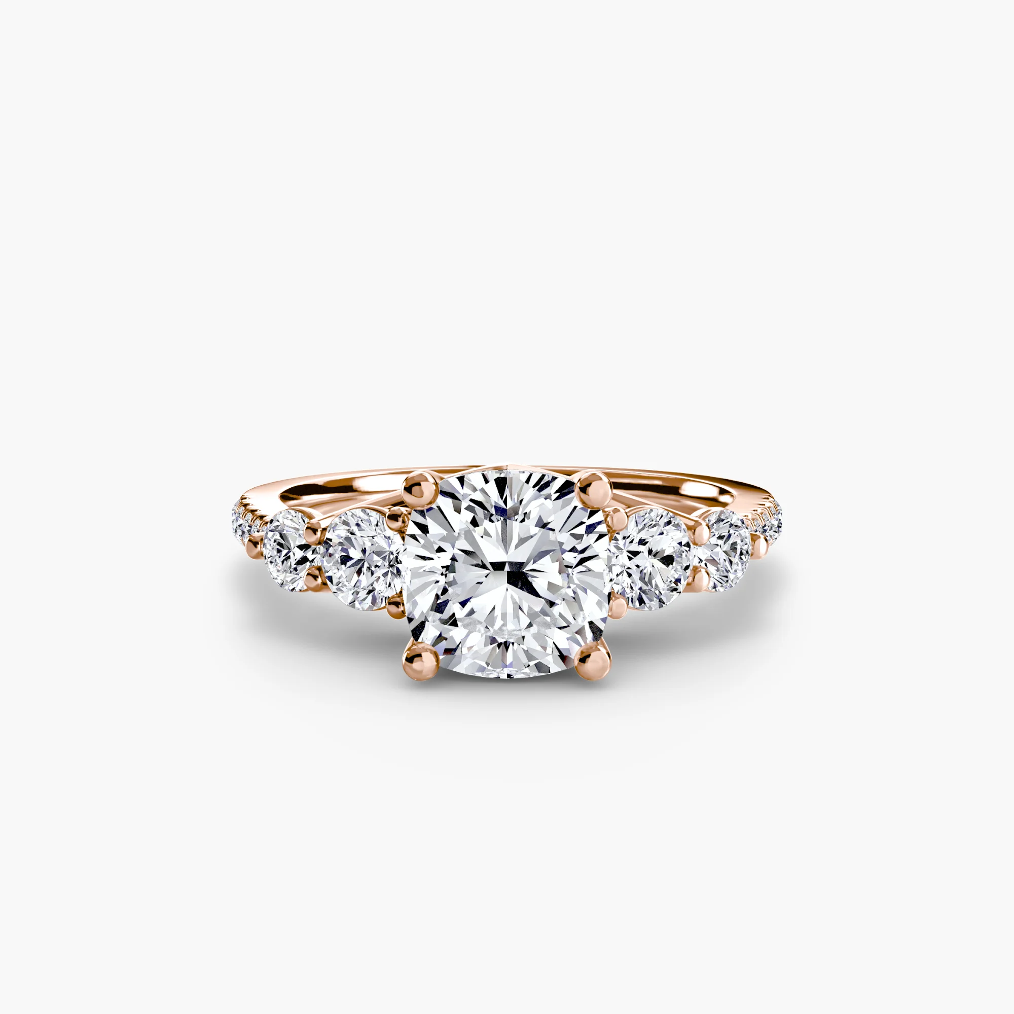 Five Stone Ring with Pavé Band - Image 24
