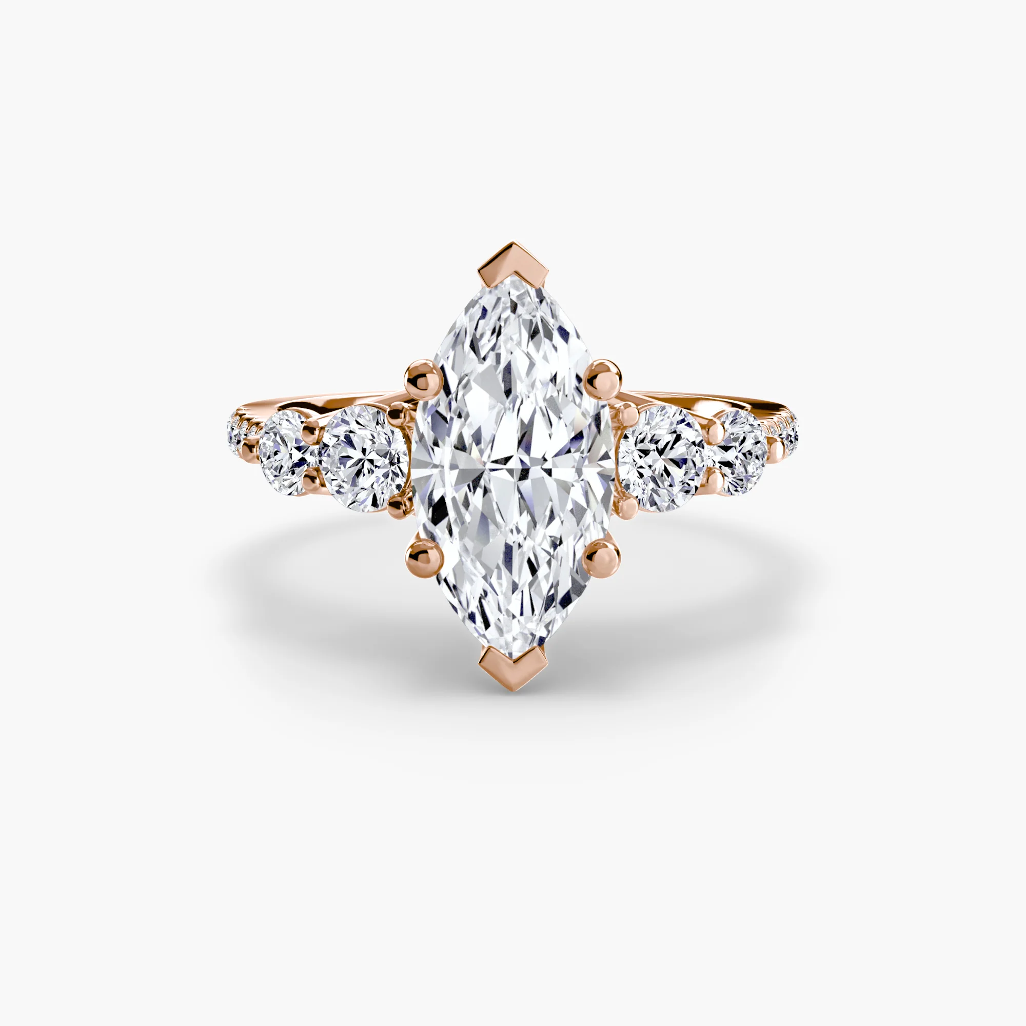 Five Stone Ring with Pavé Band - Image 61