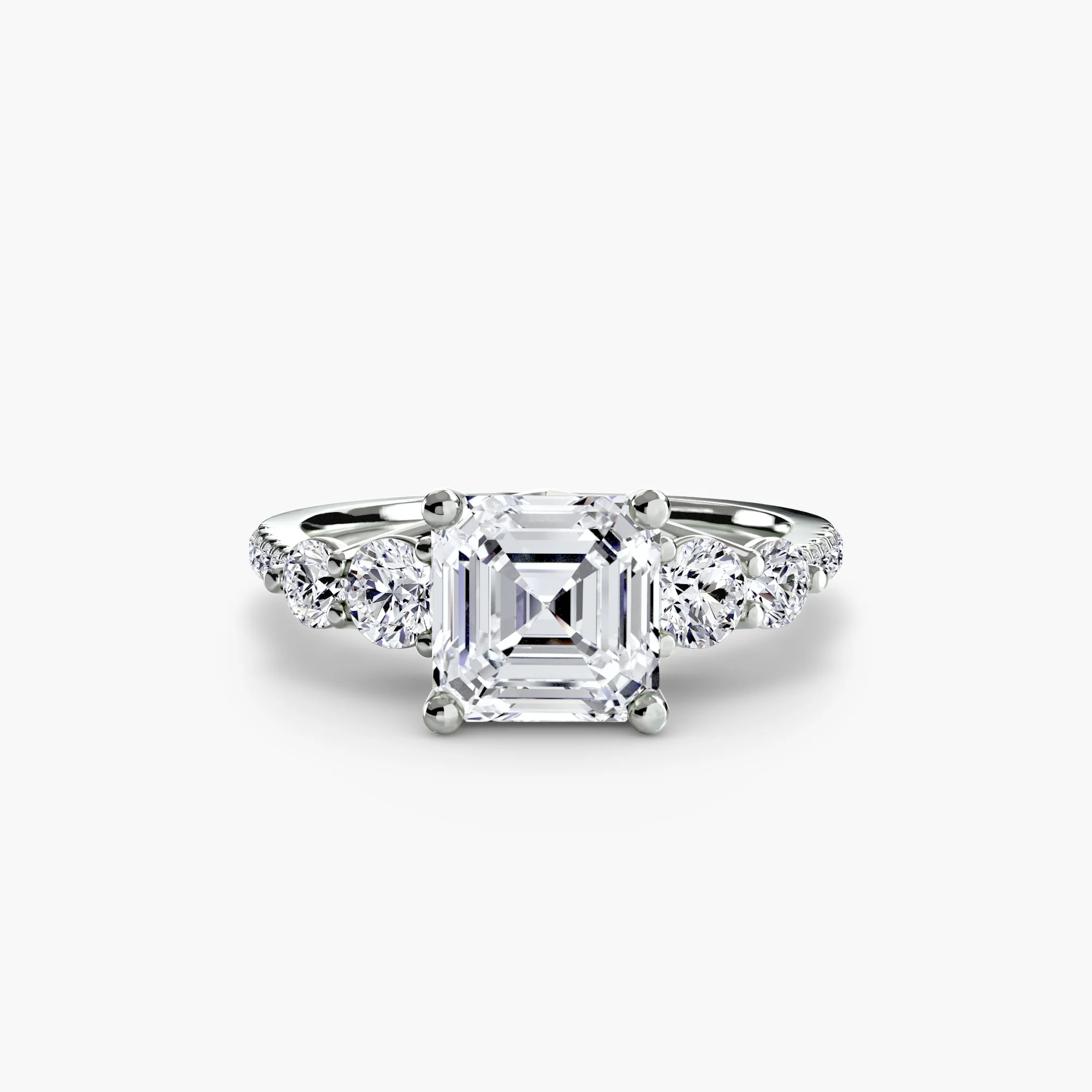 Five Stone Ring with Pavé Band - Image 70