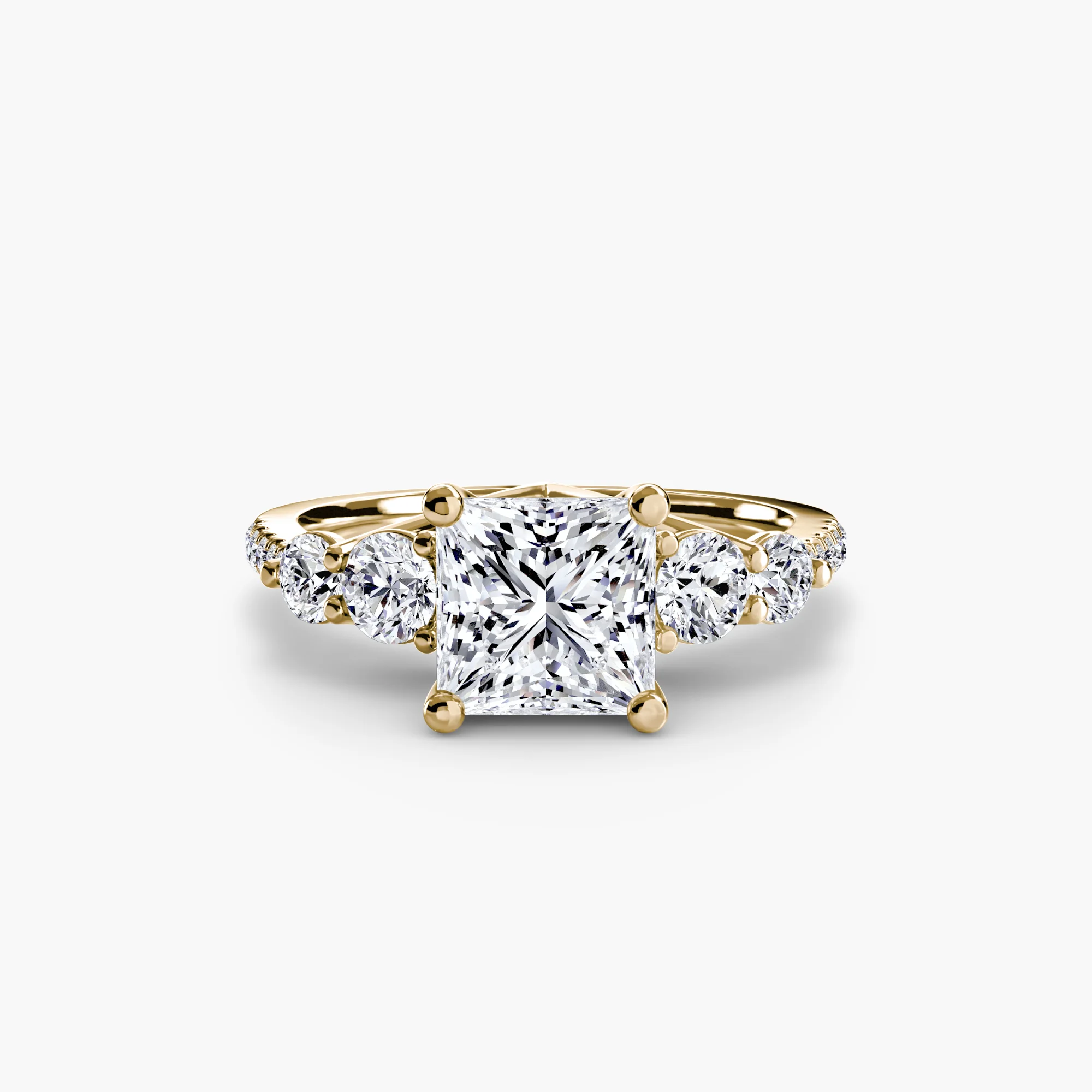 Five Stone Ring with Pavé Band - Image 73