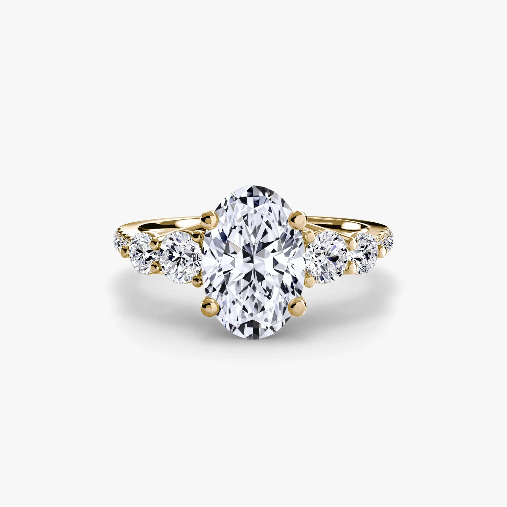 Five Stone Ring with Pavé Band - Image 75