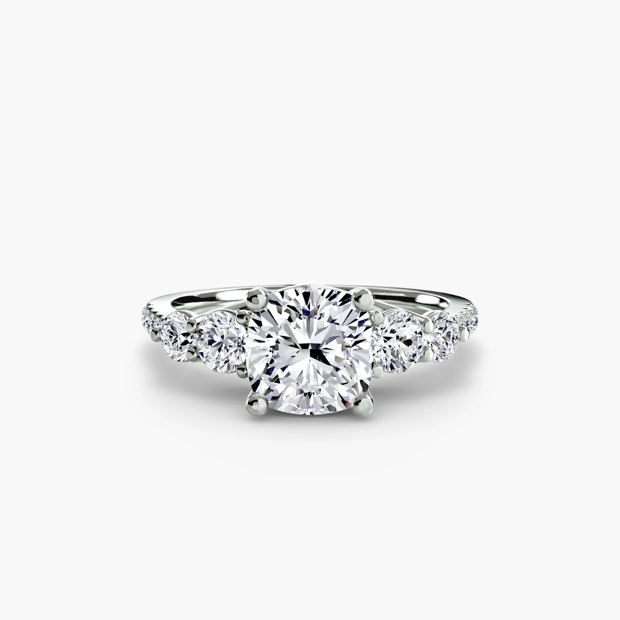 Five Stone Ring with Pavé Band - Image 94