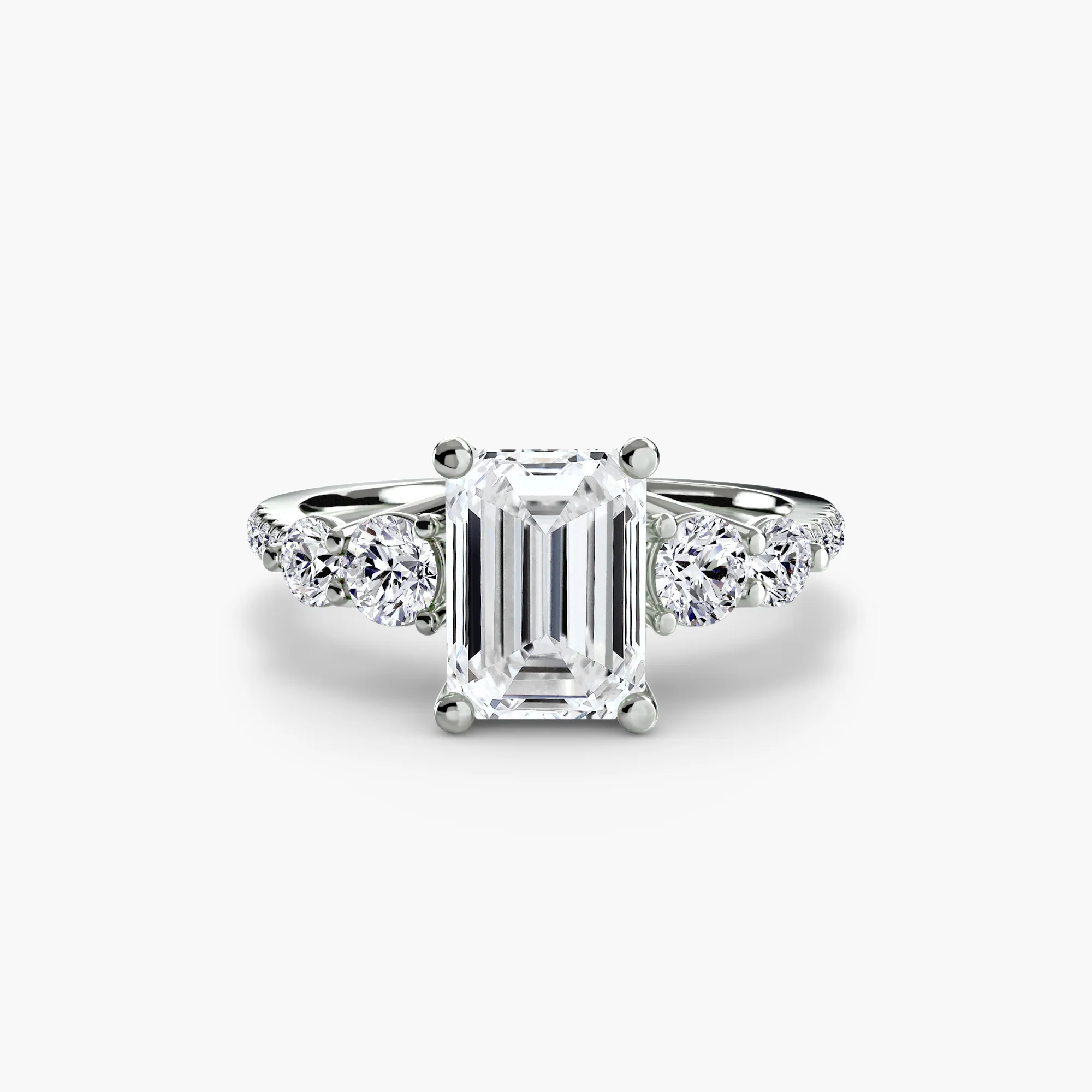 Five Stone Ring with Pavé Band - Image 97