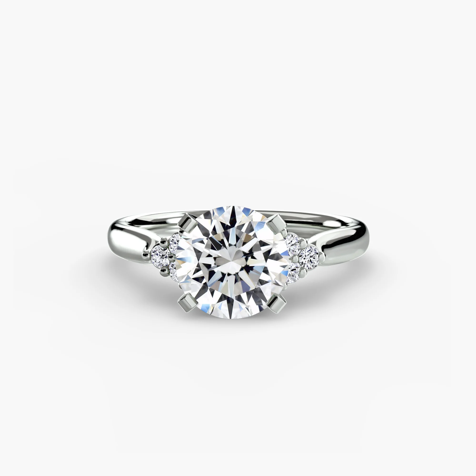 Solitaire with Cluster Shoulders 2 - Image 32