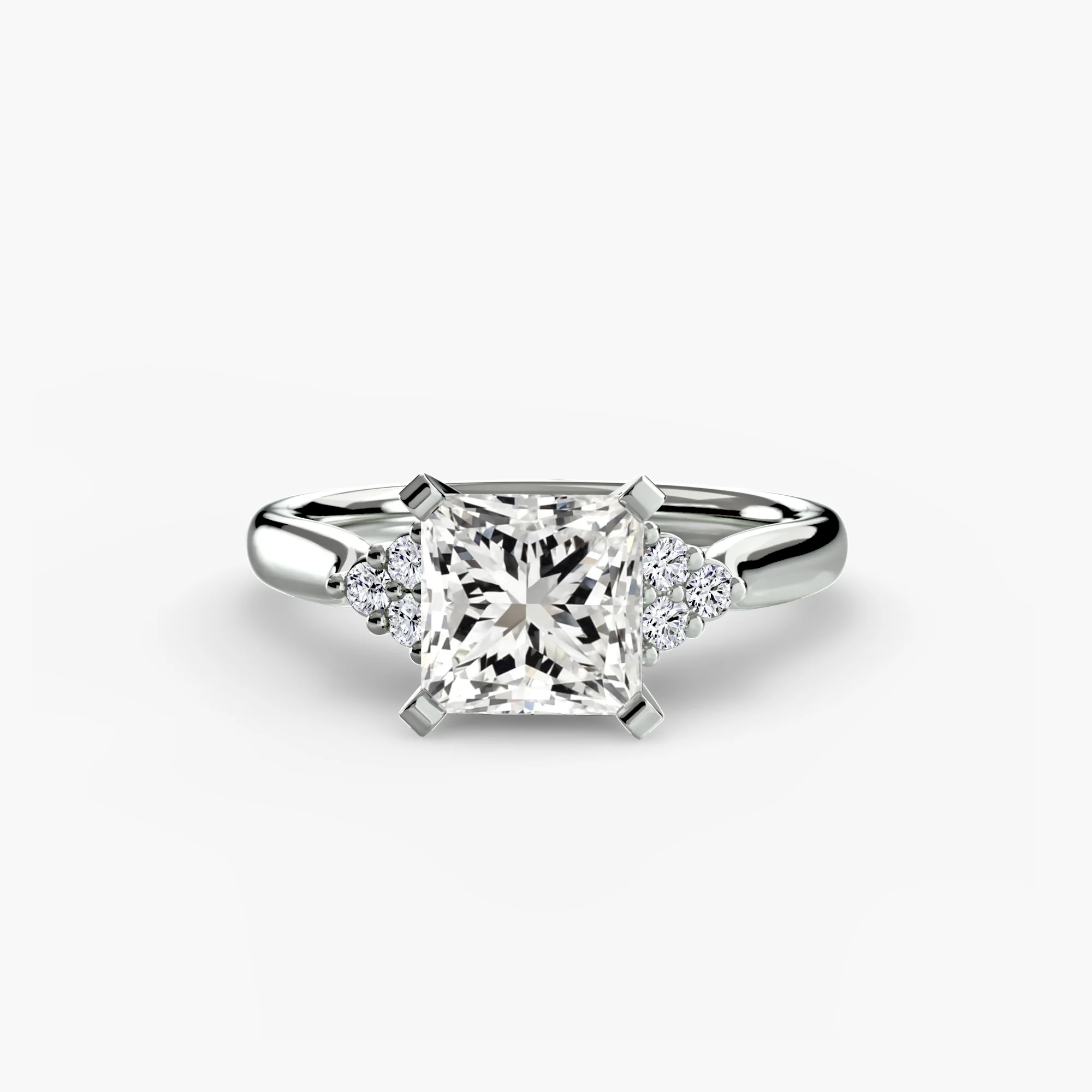Solitaire with Cluster Shoulders 2 - Image 33
