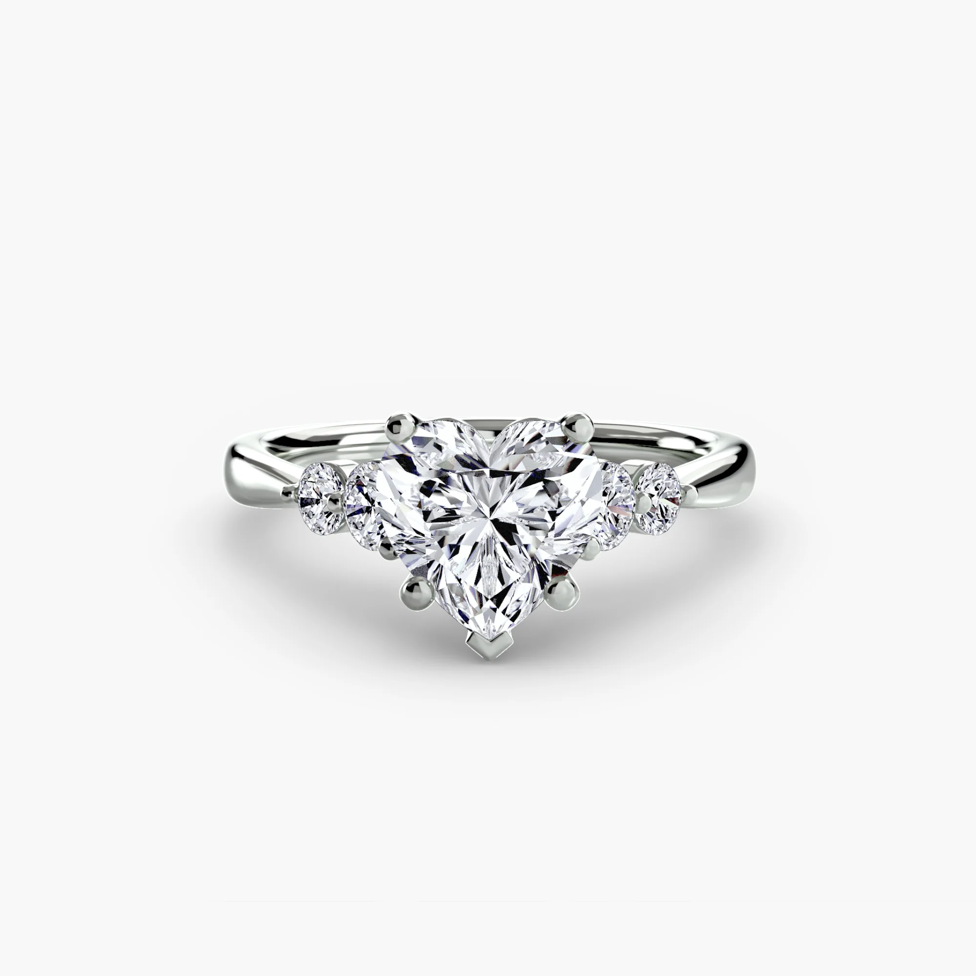 Solitaire with Shoulder Accents 2 - Image 8