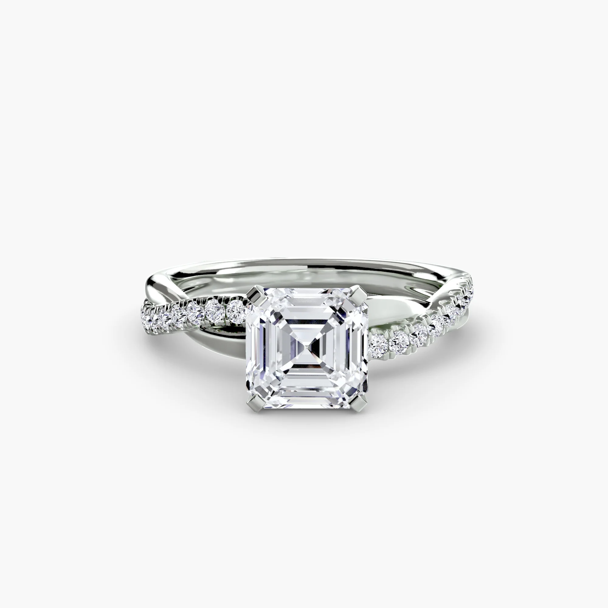 The Emerald Twist Pavé Ring - Image 36