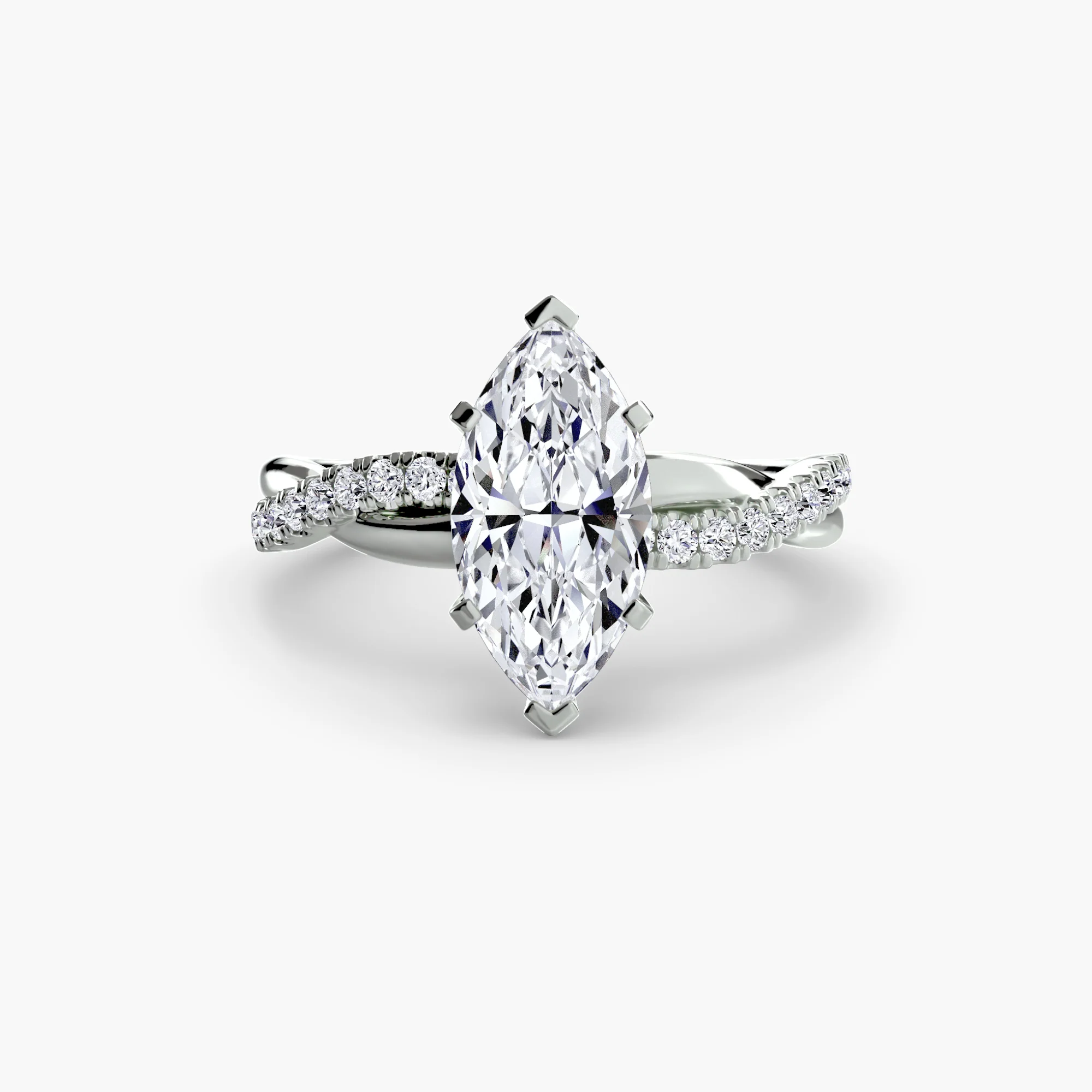 The Emerald Twist Pavé Ring - Image 64
