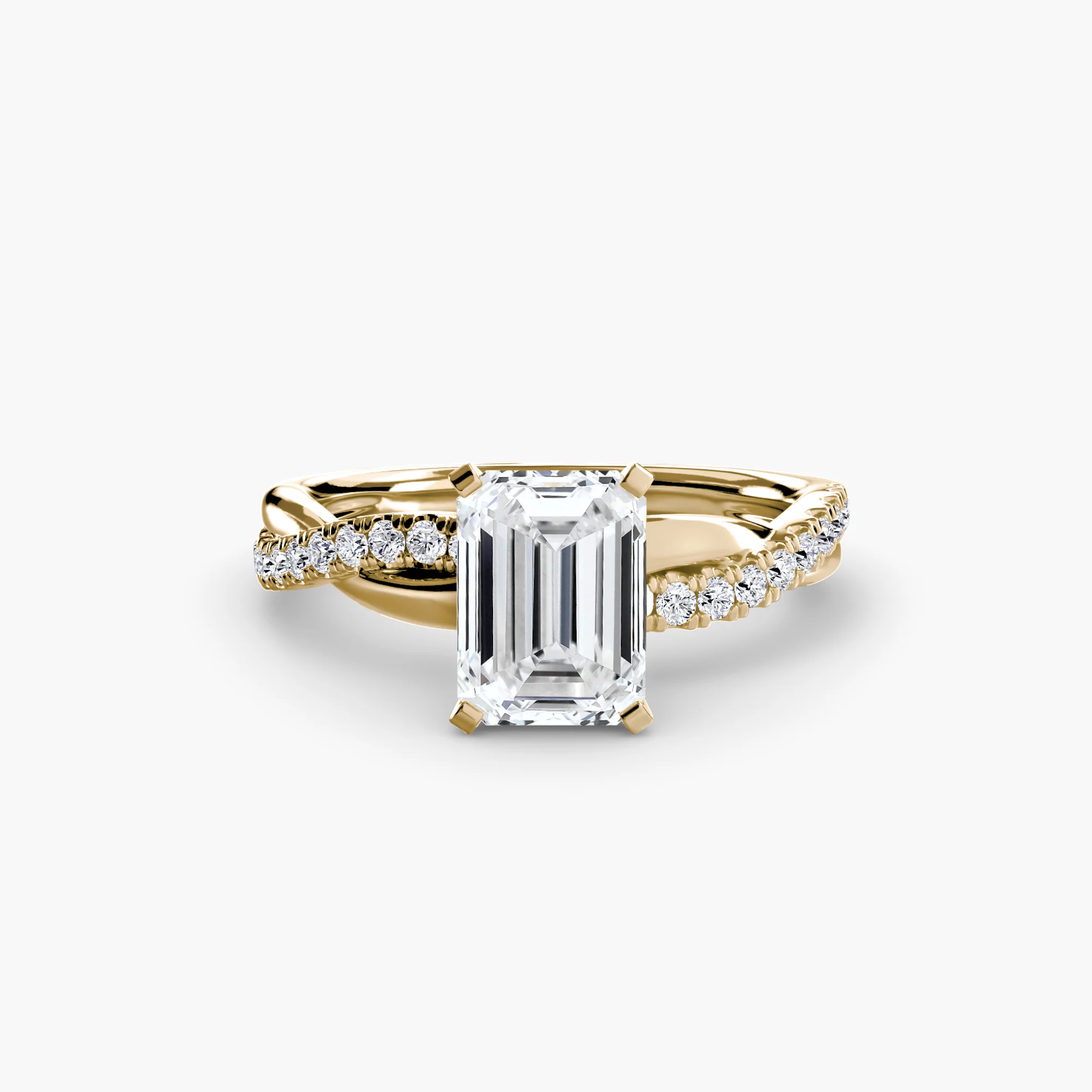 The Emerald Twist Pavé Ring - Image 69