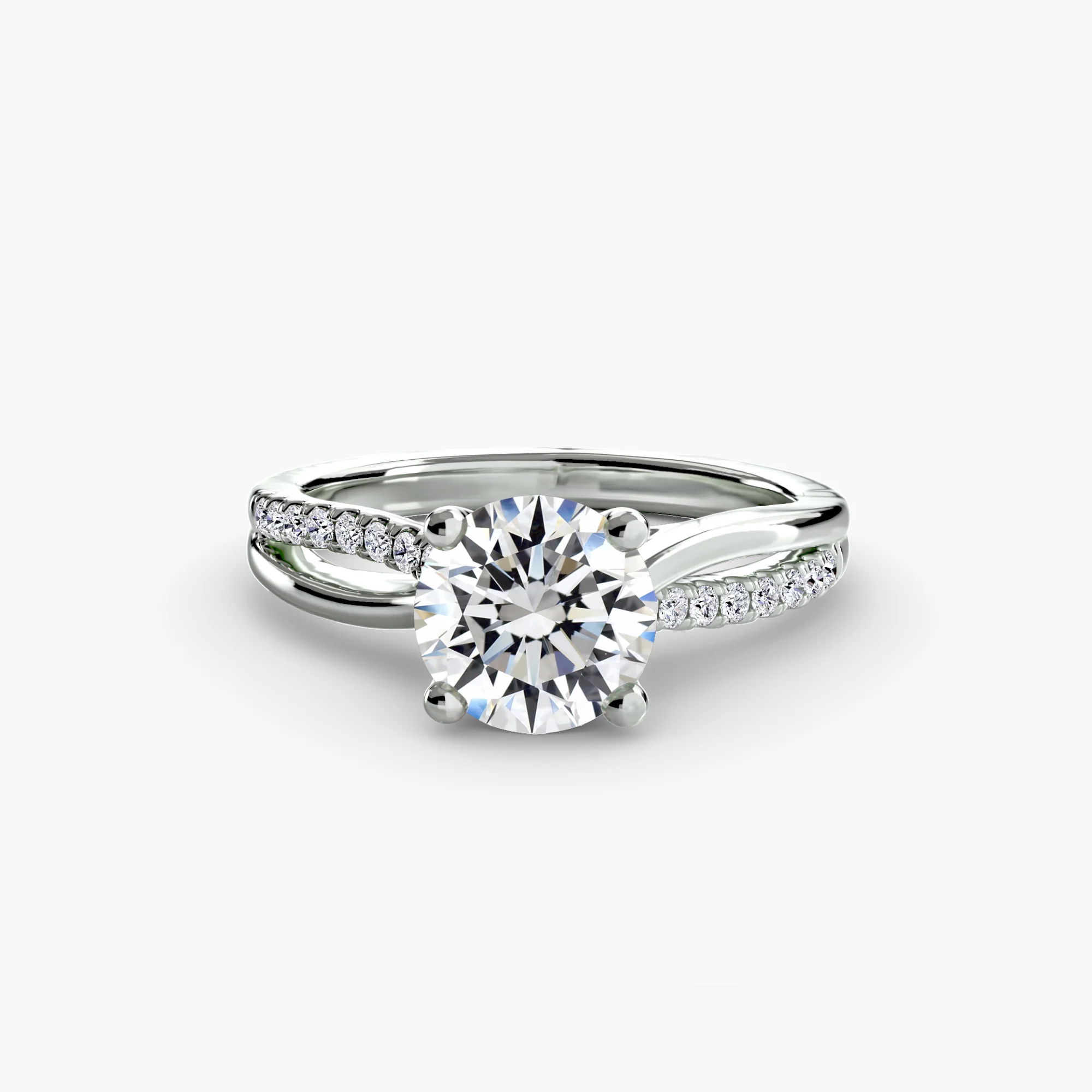 The Split Shank Pavé Solitaire - Image 5