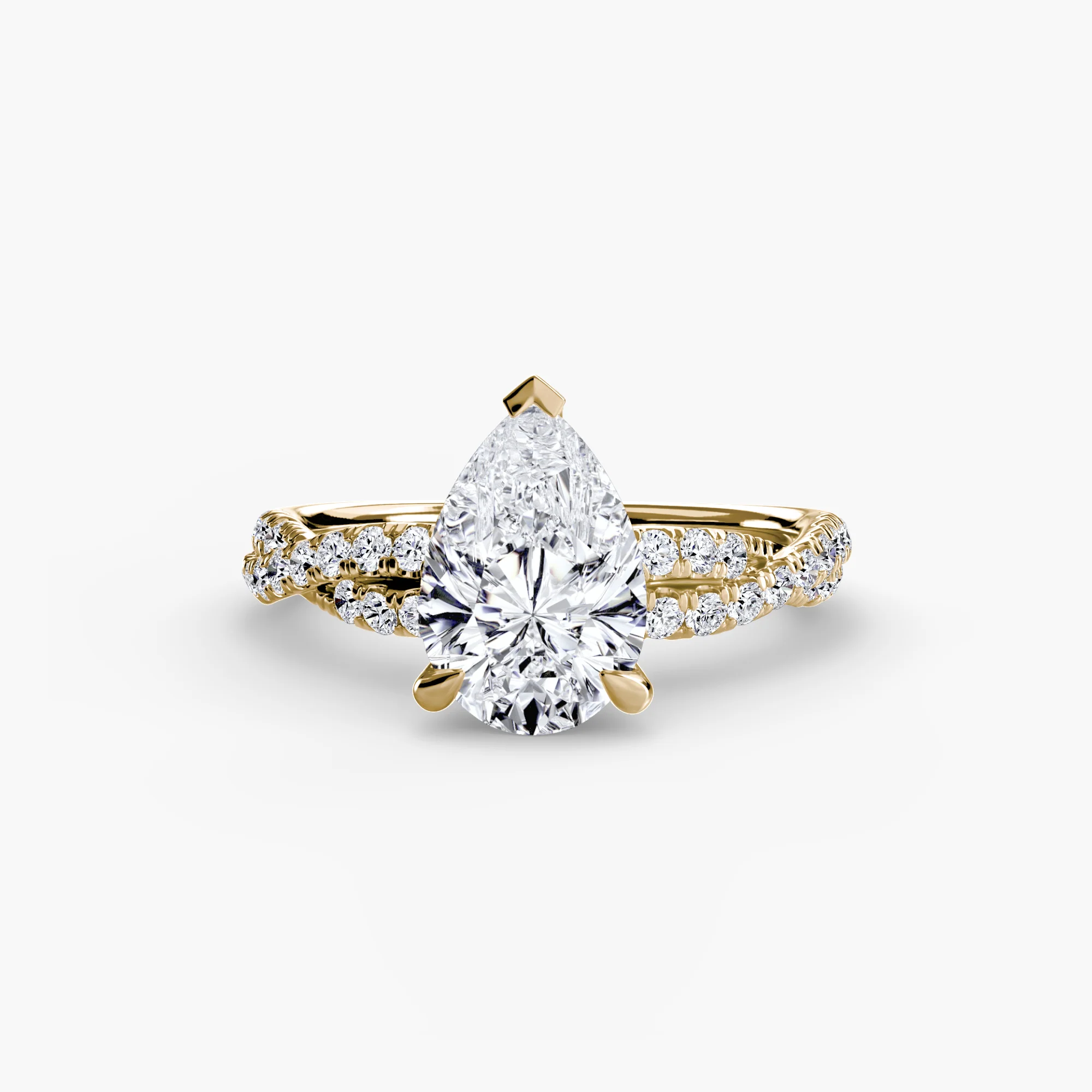 The Twisted Pavé Solitaire - Image 16