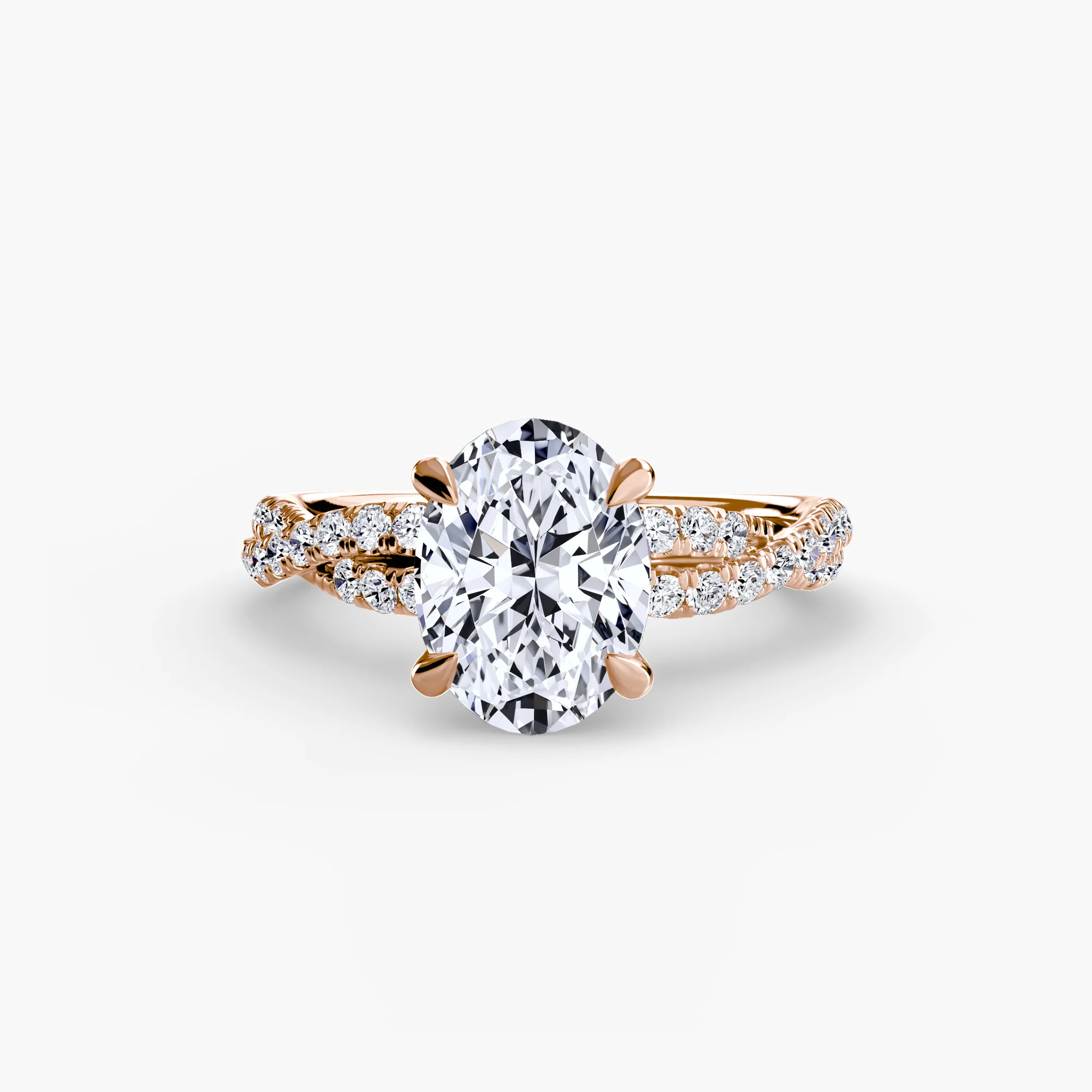 The Twisted Pavé Solitaire - Image 25