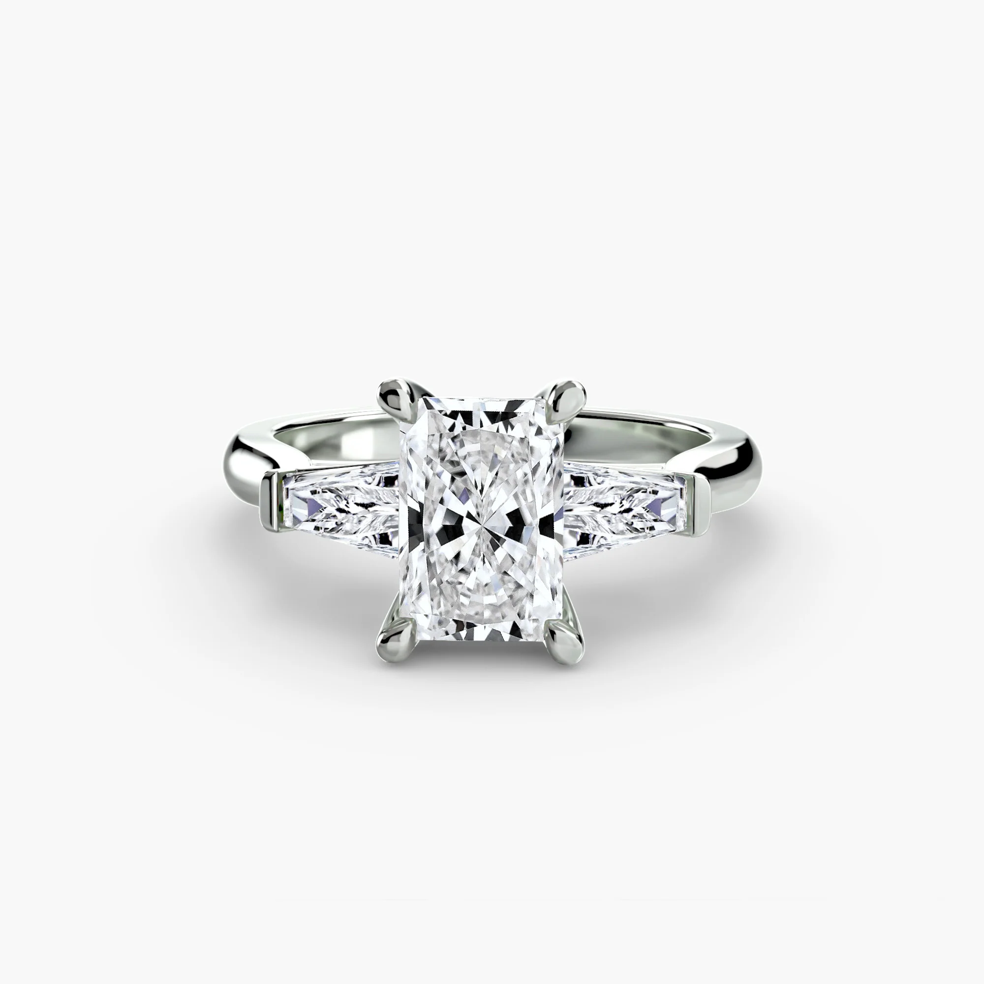 Three-Stone Ring (Baguette Side Stones) 2 - Image 2