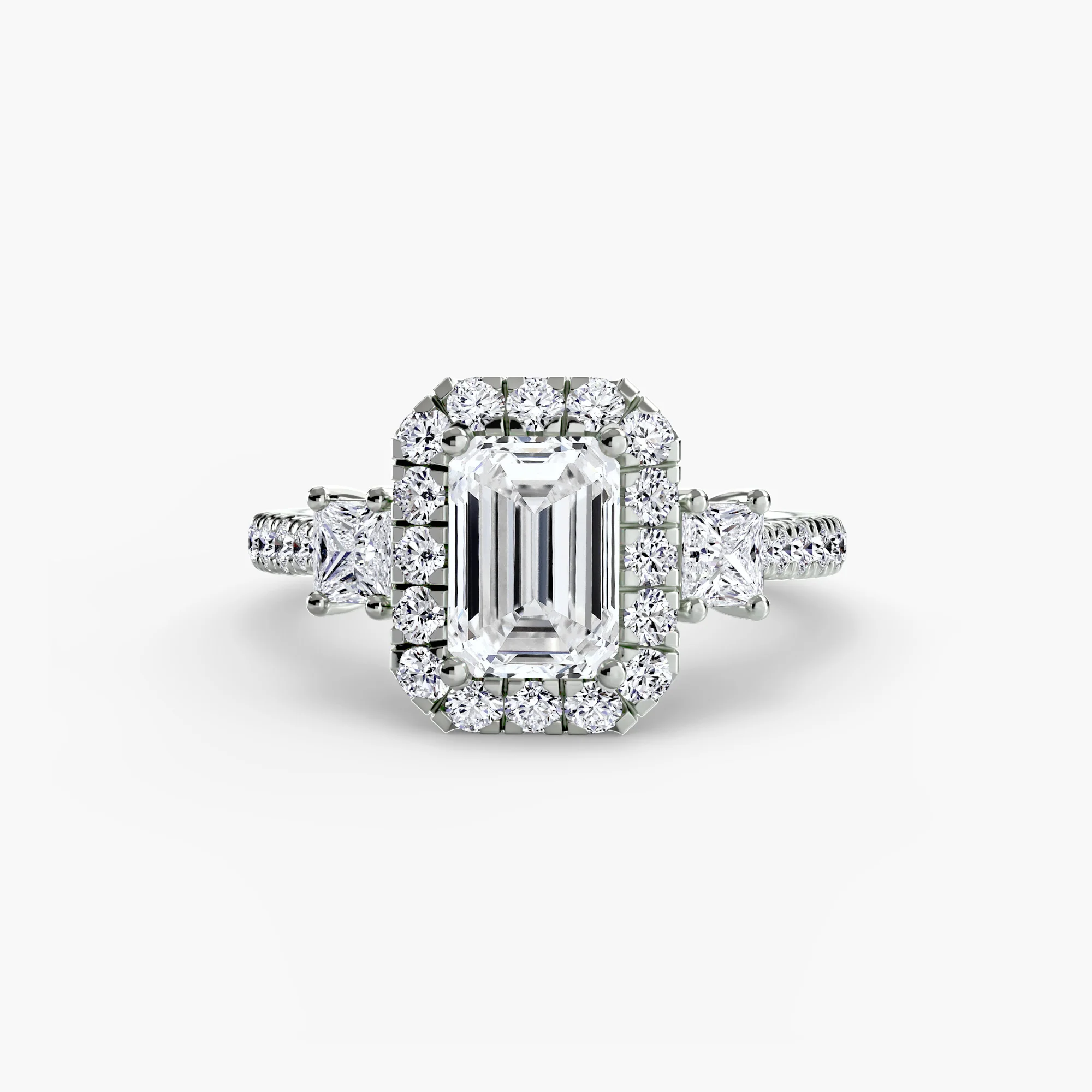 Three-Stone Ring with Halo 2 - Image 97
