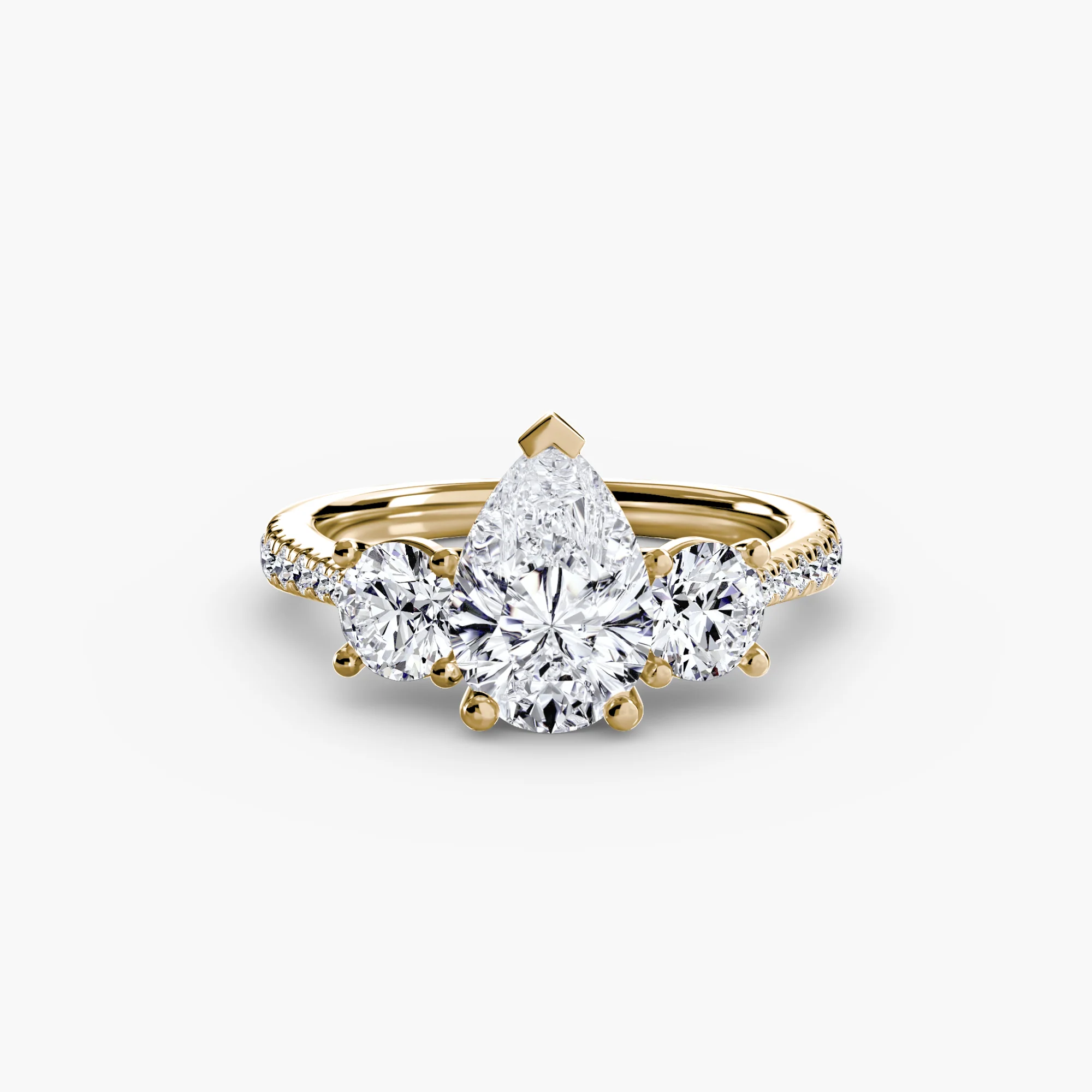 Three-Stone with Pavé Band - Image 16